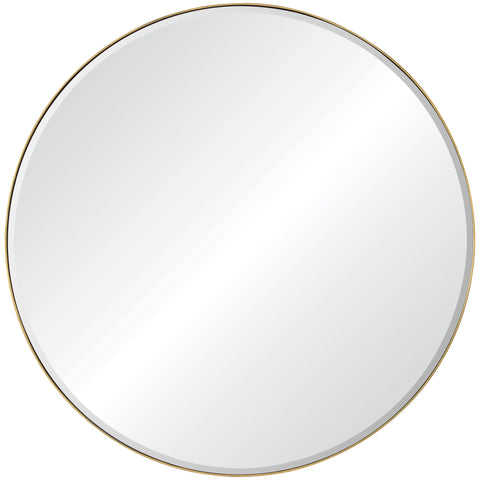 Thallo Gold Round Wall Mirror-1