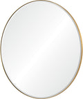 Thallo Gold Round Wall Mirror-2