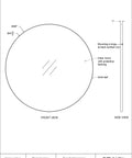 Thallo Gold Round Wall Mirror-4