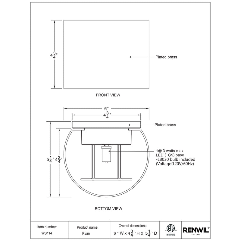 Kyan- Renwil Wall Sconce