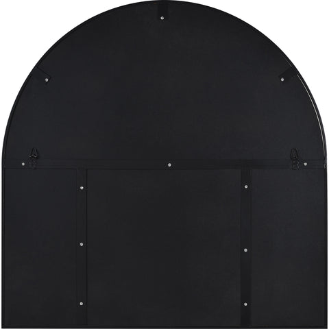 Wearstley Black Modern Wall Mirror with Shelf -5