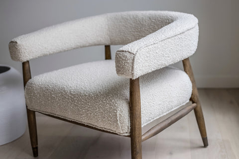 Everest Cream Boucle -Accent Chair SIF