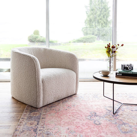 Evita Cream Boucle -Accent Chair SIF