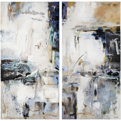 Yaffa - Art Canvas (Set of Two) Renwil