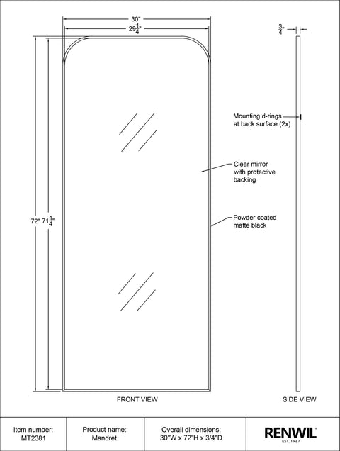 Mandret- Renwil Mirror