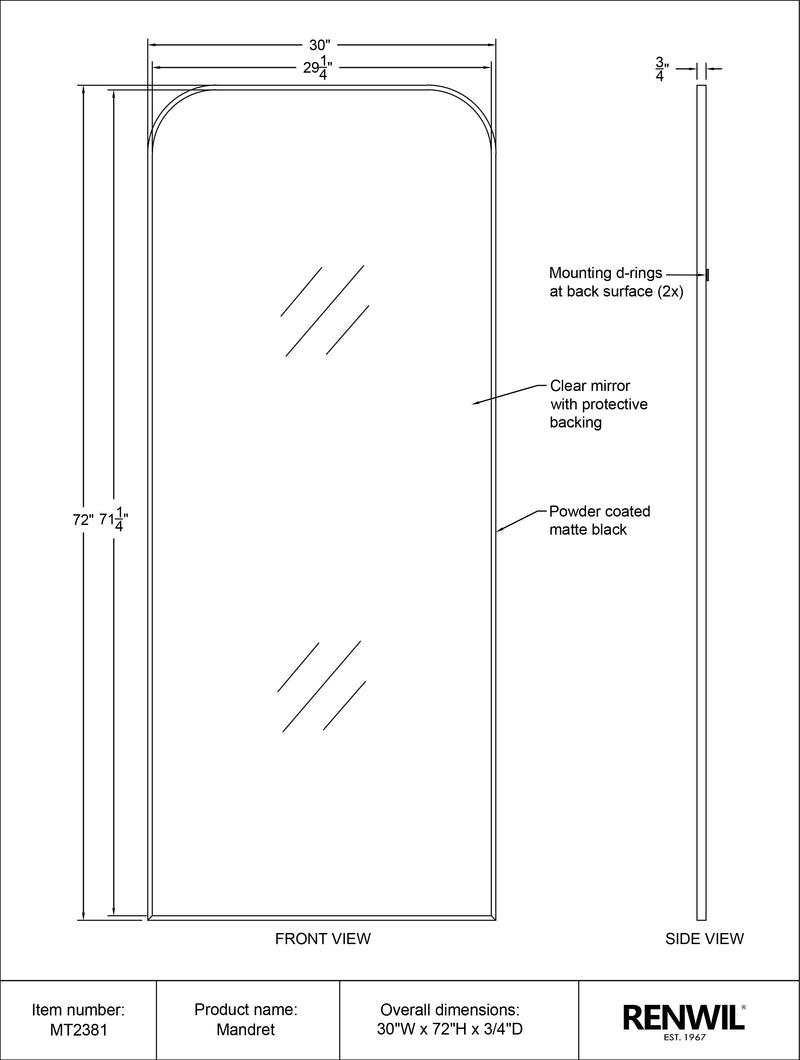 Mandret- Renwil Mirror